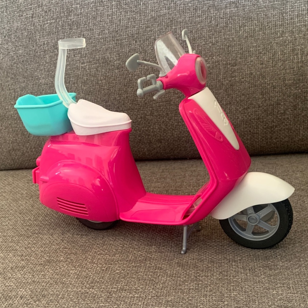 Barbie Doll Scooter Vespa Motorbike Vehicle Playset Accessory - Picture 6 of 6